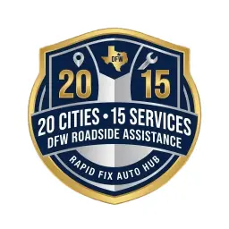 RapidFixAutoHub 20 Cities and 15 Services brand mark